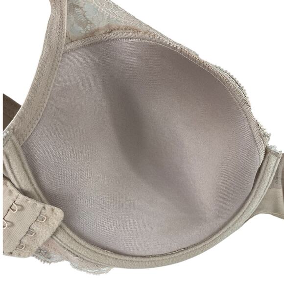 Natori 741199 Elusive Full Fit Contour Bra Scalloped Lace Cafe Size 34 DDD - Picture 7 of 11